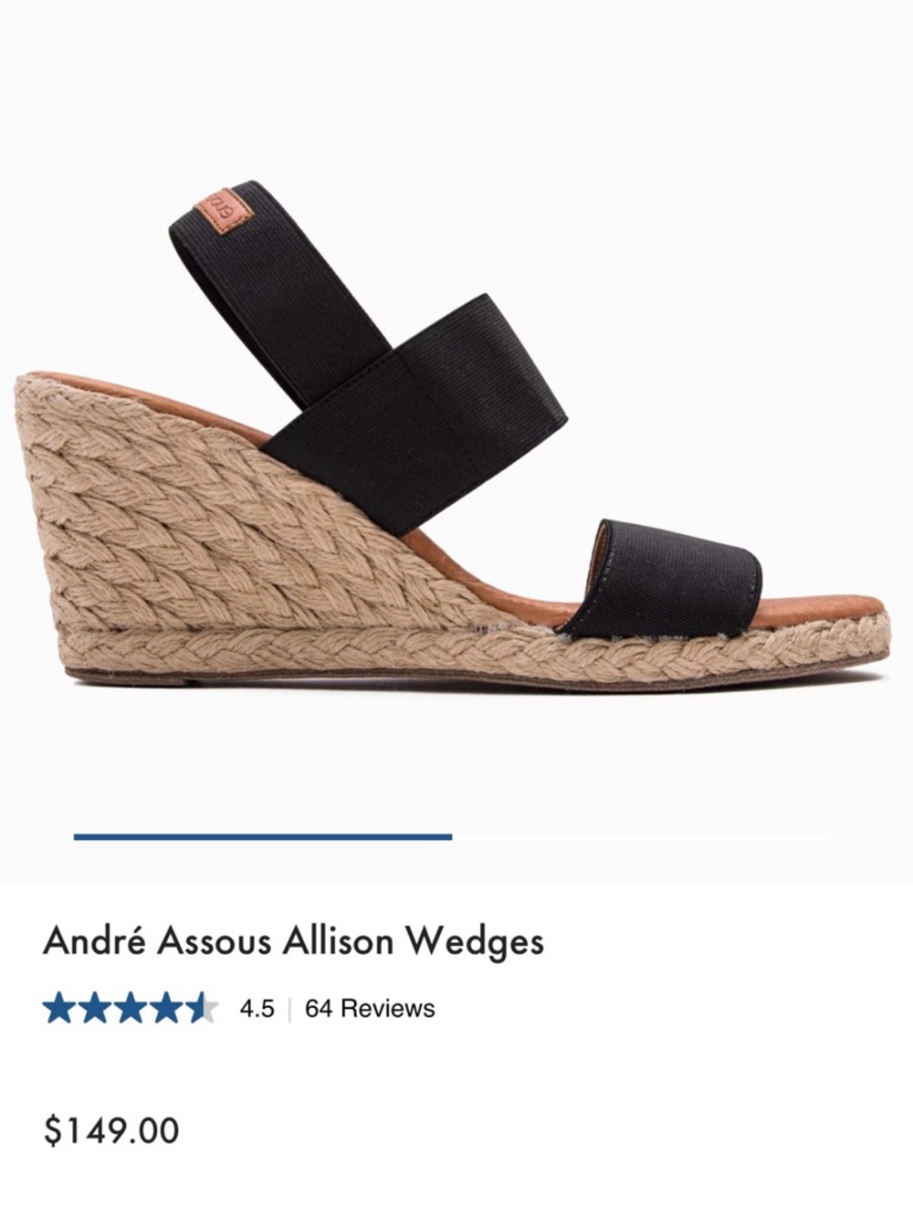 Tommy Bahama Black  André Assous Allison Wedges Women's 10M